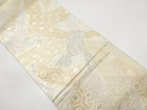 束ね熨斗に古典柄織り出し袋帯